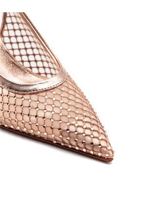 Slingback Greta in mesh e pelle color oro rosa SERGIO LEVANTESI | GRETA6PELLE